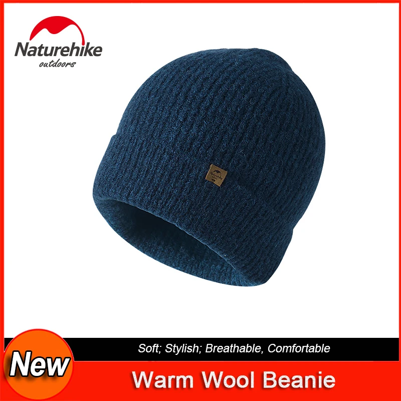 Naturehike Beanie шапка из смешанной шерсти Повседневная Мягкая вязаная мужская женская