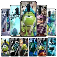 monsters university disney tempered glass cover for oneplus z 7 8 9 7t 8t 9r nord 5g pro silicone phone case coque