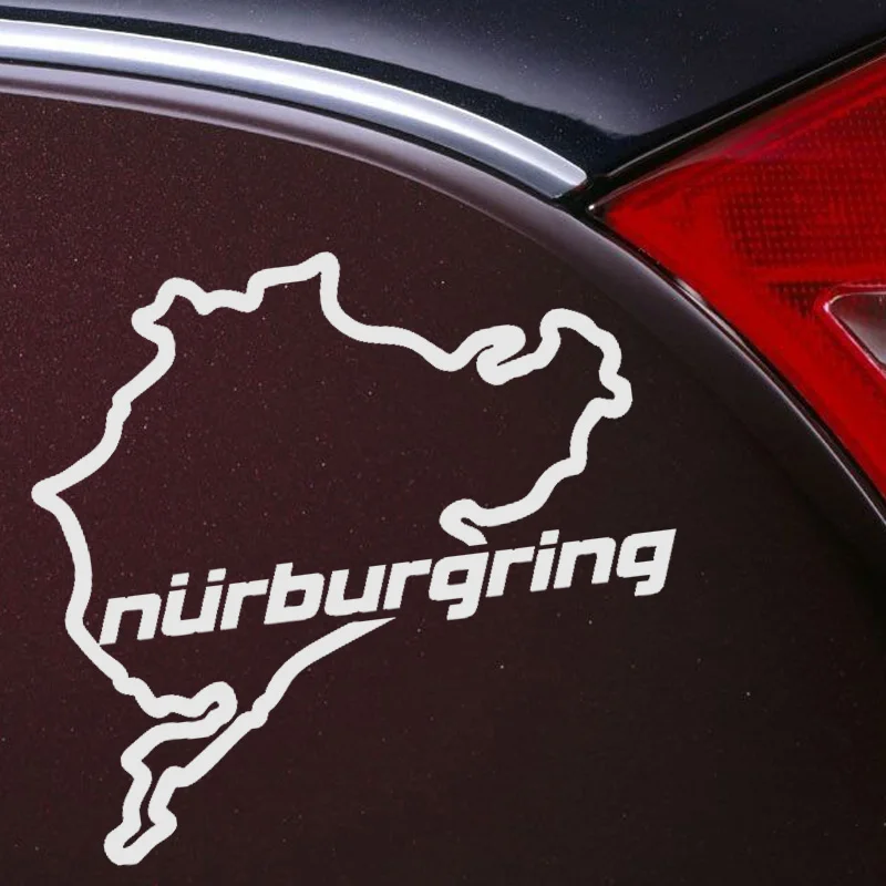 

EmpireYing 3 Size 8 Colors Outdoor Sport Racing Road Nurburgring Thrilling Art Car Sticker Morcycle Door Wall Vinyl Decal Gifts