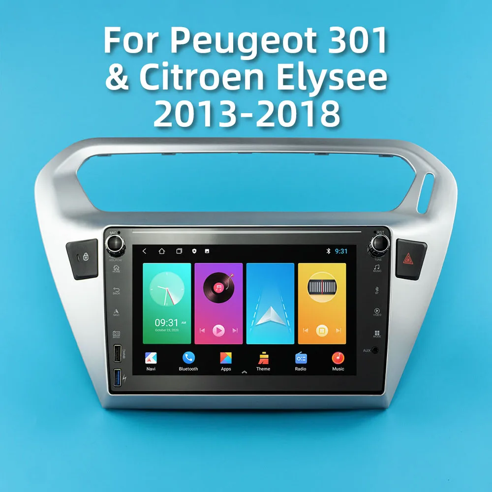 

2 Din Android Autoradio for Peugeot 301 Citroen Elysee 2013-2018 Car Stereo Gps Navigation Radio Multimedia Player Head Unit