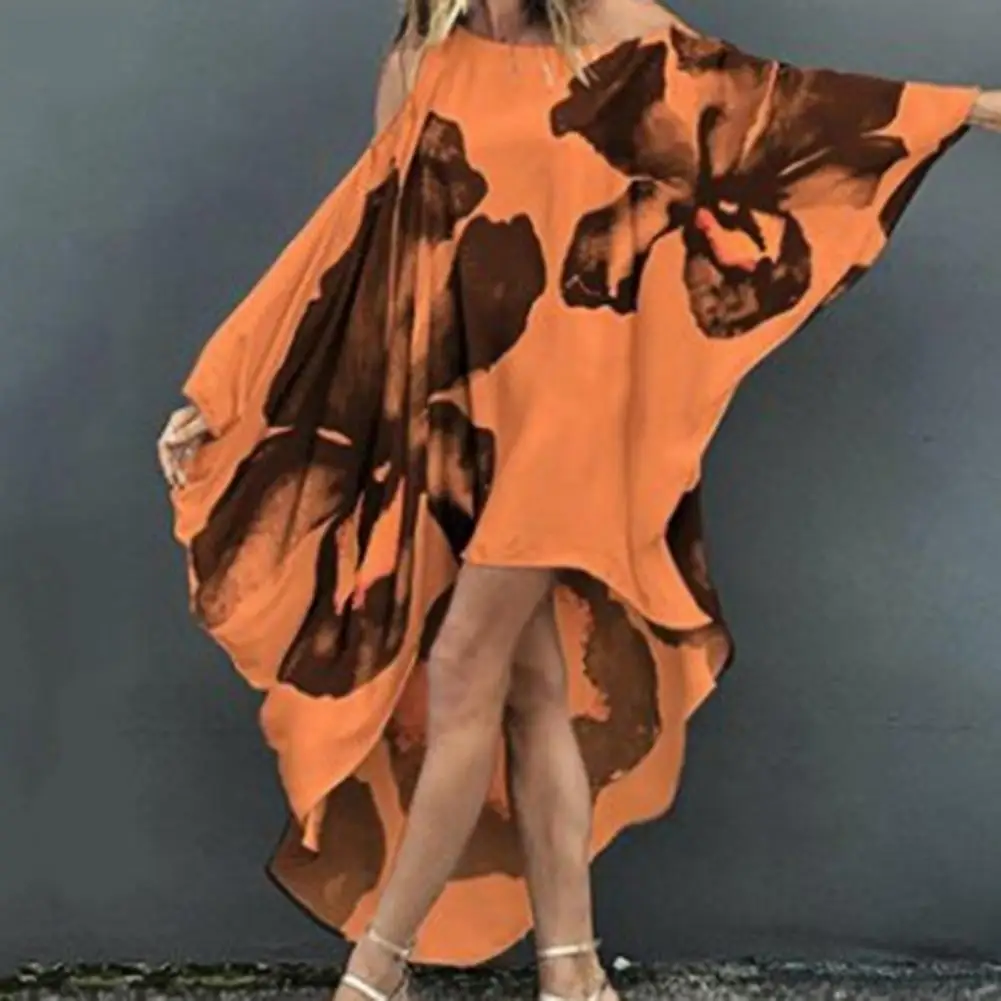 Дышащий модный Свободный купальник с асимметричным подолом накидка женское