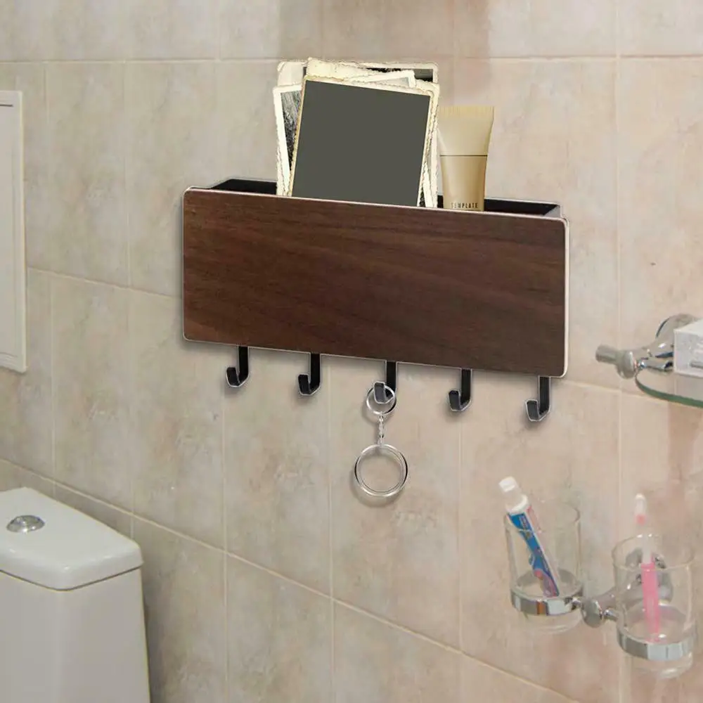 Настенная деревянная вешалка для ключей от Коридора|Крючки и направляющие| |