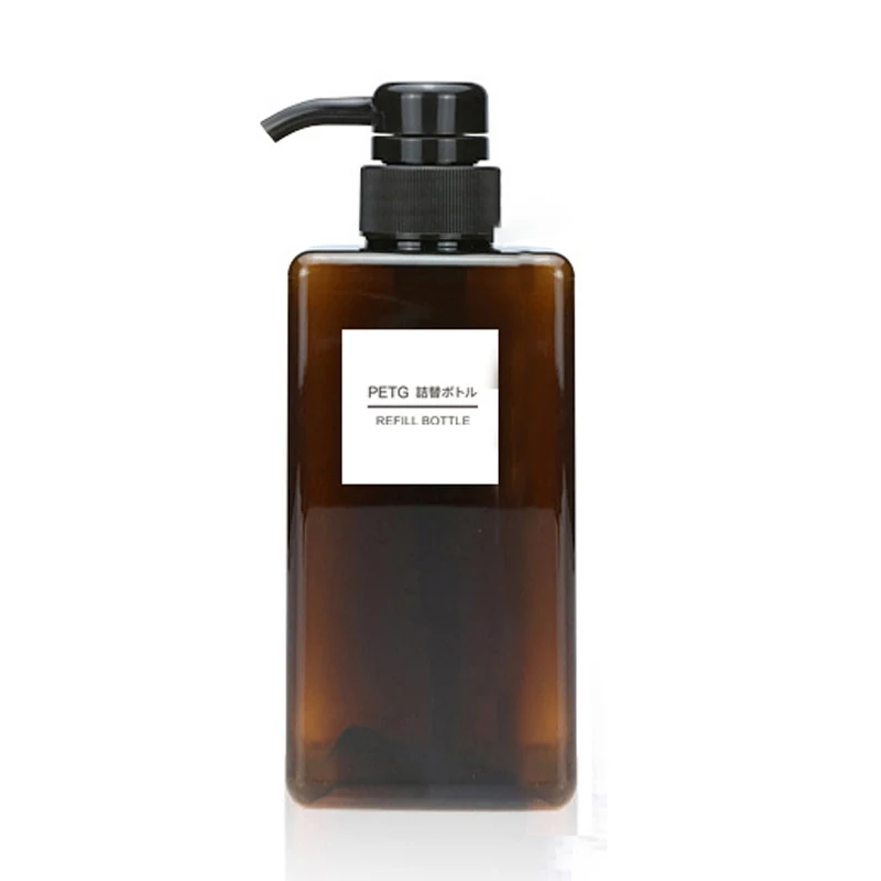 650ml Refillable Lotion Bottle Bathroom Kitchen Kit Shower Shampoo Pressure pump Liquid Bottles Travel use