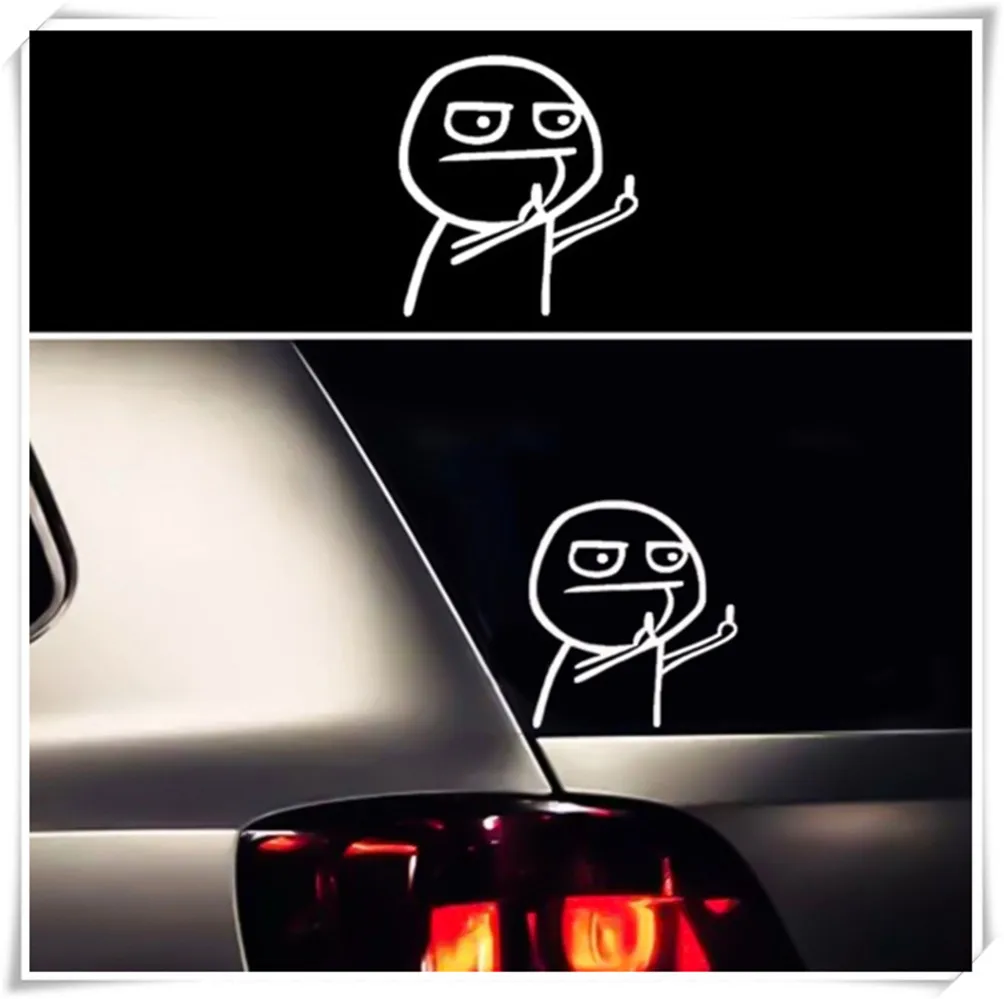 

Black white Car styling Funny decorative stickers applique for DODGE JCUV Journey RAM GMC QX50 QX60 Infiniti Q50L