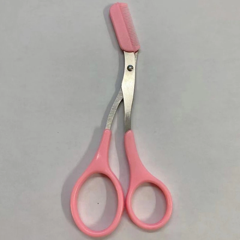 

1pcs Makeup Eyebrow Trimmer Scissors With Comb Hair Removal Shears Grooming Cosmetic Trimming Tools