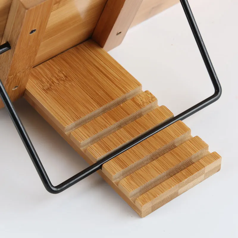 Деревянная полка для книг настольная подставка хранения органайзер дома и офиса