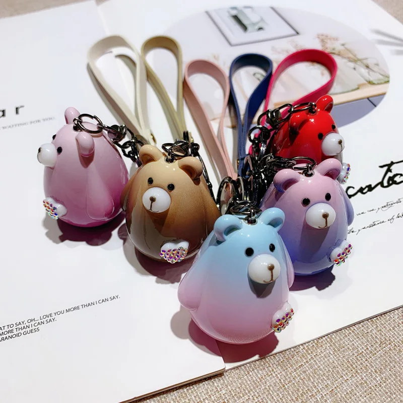 Брелок для ключей Fat bear мальчиков и девочек креативный милый автомобильный кулон