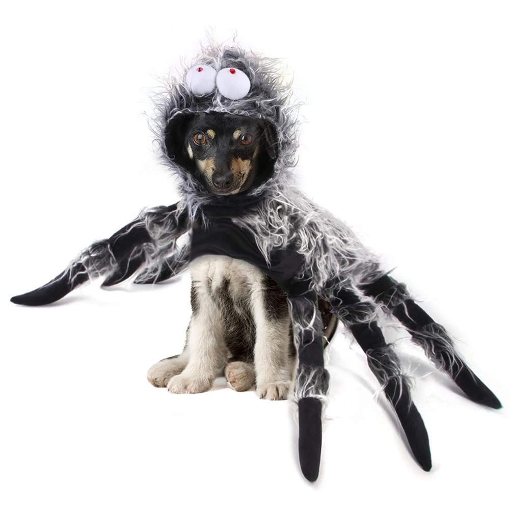 

Забавная Одежда для Хэллоуина в виде черного паука, собаки, Рождественская одежда, имитация кота, косплей-костюм, необычный наряд для вечери...