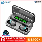 TWS F9-5 наушники 5,1 беспроводные наушники HIFI стерео наушники спортивные гарнитуры с микрофоном светодиодная зарядная коробка для Xiaomi Huawei