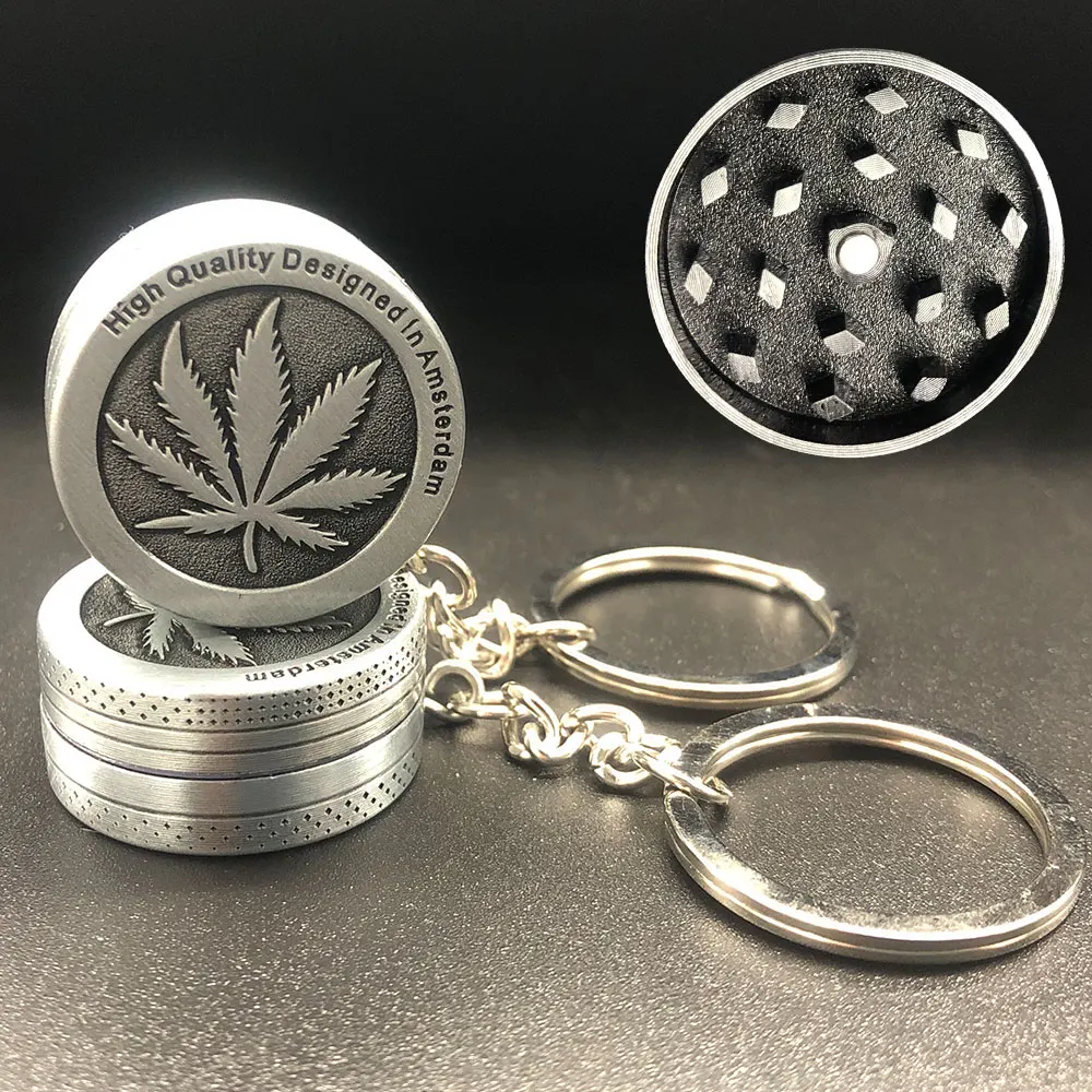 30 мм Портативный Ключ link измельчитель для трав из цинкового сплава сырое курения