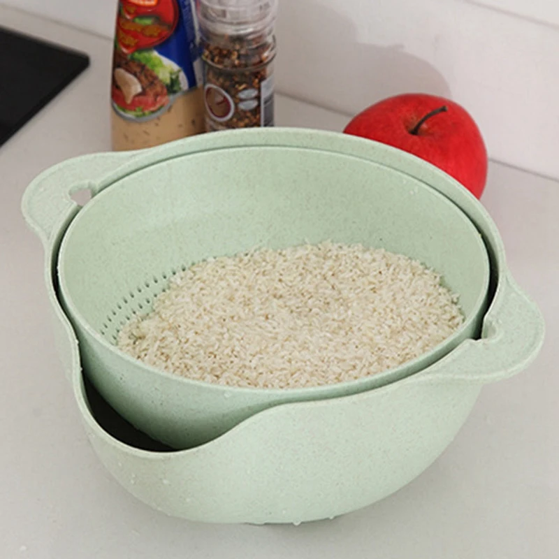 Корзина для стирки с двойным сливом, мойка, рисовая чаша, поднос для фруктов, мойка для кухни, дуршлаг для пасты, овощей.