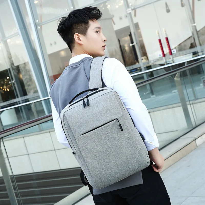 

Мужской повседневный дорожный деловой рюкзак, многофункциональная сумка для ноутбука с USB-зарядкой, износостойкая вместительная школьная ...