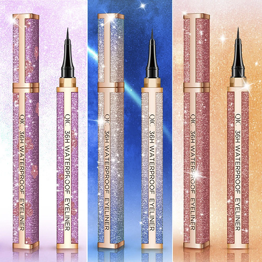 QIC 1 шт. Водонепроницаемый черная жидкая подводка для глаз карандаш с татуировкой