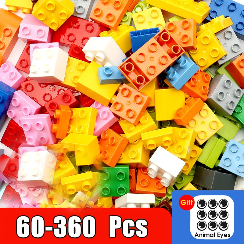 Конструктор детский большого размера совместим с игрушками для раннего обучения