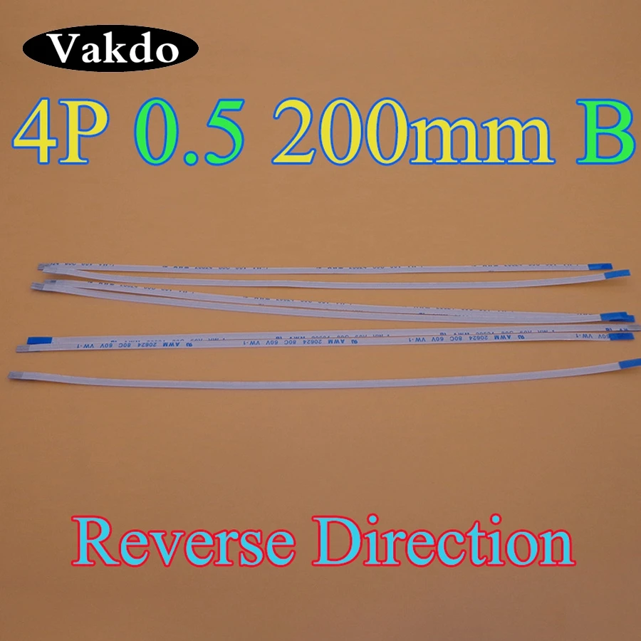 10 шт./лот Новый FFC FPC плоский гибкий кабель 0 5 мм шаг 4 контакта обратная длина 200