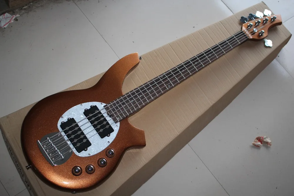 Новинка года+ фабрика+ Ernie Ball Music Man морской скат BONGO Bass металлический цвет 6 струн bongo bass для музыкантов, Бонго