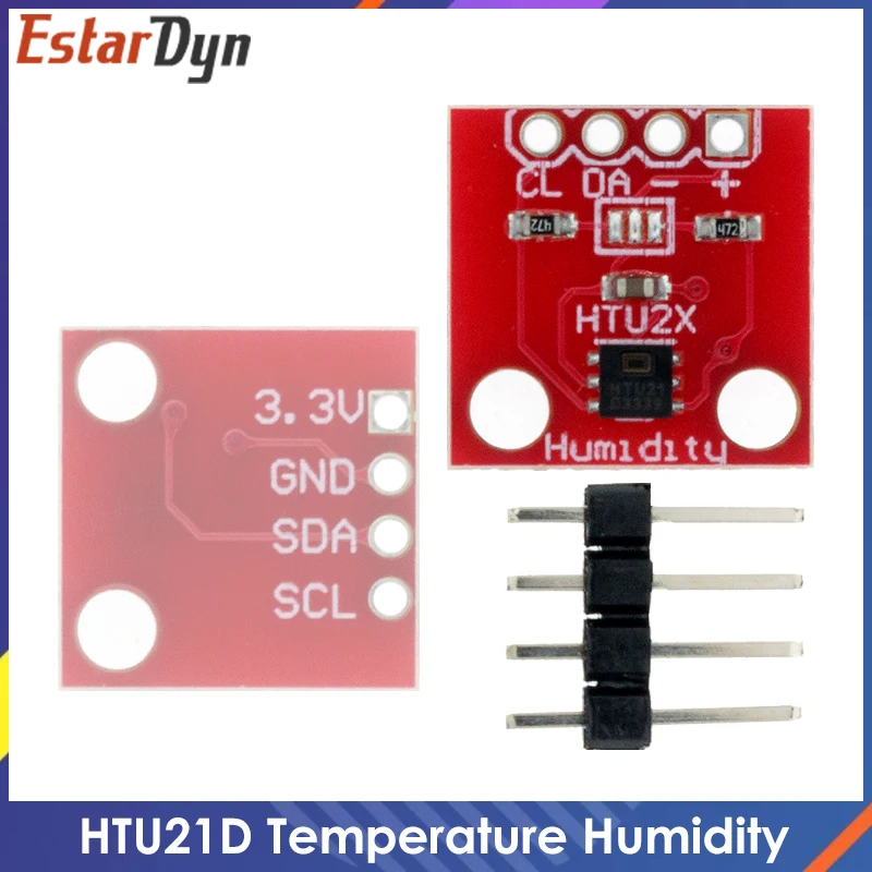 10 шт. Температура влажности Сенсор GY-213V-HTU21D HTU21D I2C заменить SHT21 SI7021 HDC1080 модуль |