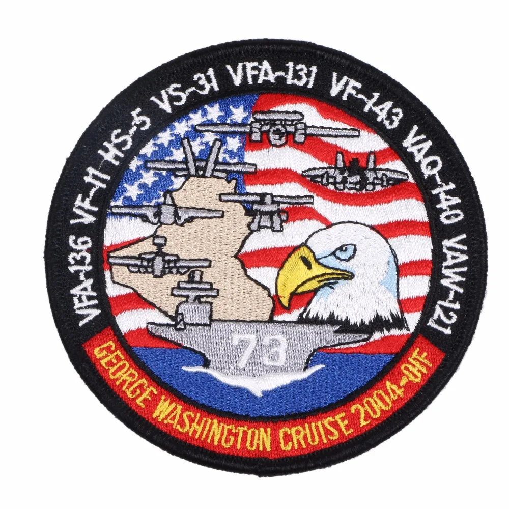 Tomwang201. ВМС США Стиль петчворк CVN 73 USS Джорджа Вашингтона 2004 круиз МОФС VFA 136 VF 11 HS