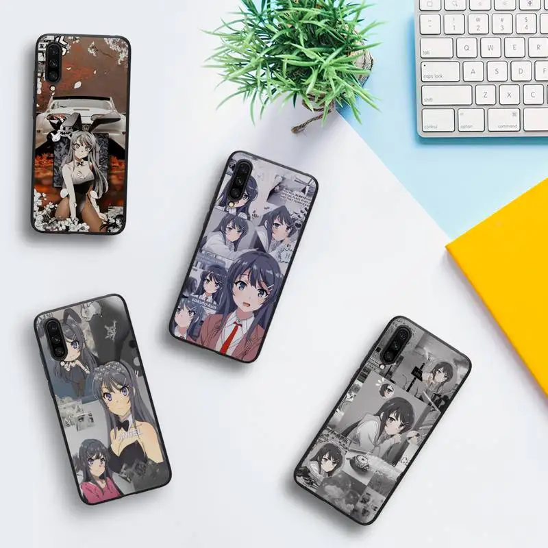 

Anime Mai Sakurajima Girl Phone Case For Redmi Note 8A 7 5 8pro 8T 9Pro Coque for note6pro Funda Capa