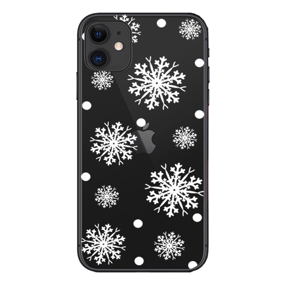 07 Мягкий силиконовый чехол для Apple iPhone 8 7 7Plus 6 6S 5S SE чехол s i Phone X XS Max XR 11Pro оболочка Рождественская елка снежинка - Цвет: 07