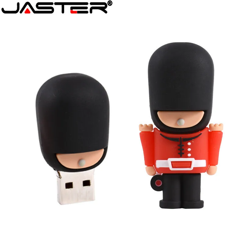 JASTER Новый горячий USB флэш накопитель красивый Британский охранник мультяшный