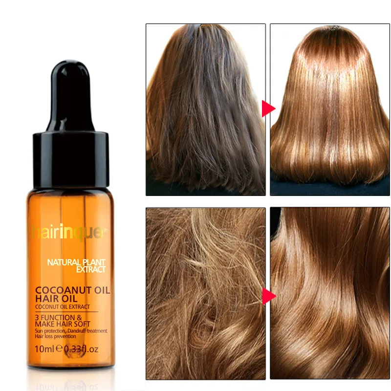 Кокосовое эфирное масло для сглаживания восстановления поврежденных смягчающих