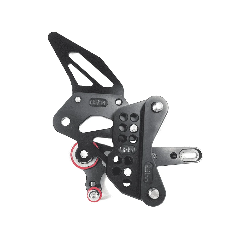 Мотоциклетные аксессуары Алюминиевые Подножки с ЧПУ наборы задних регулируемых