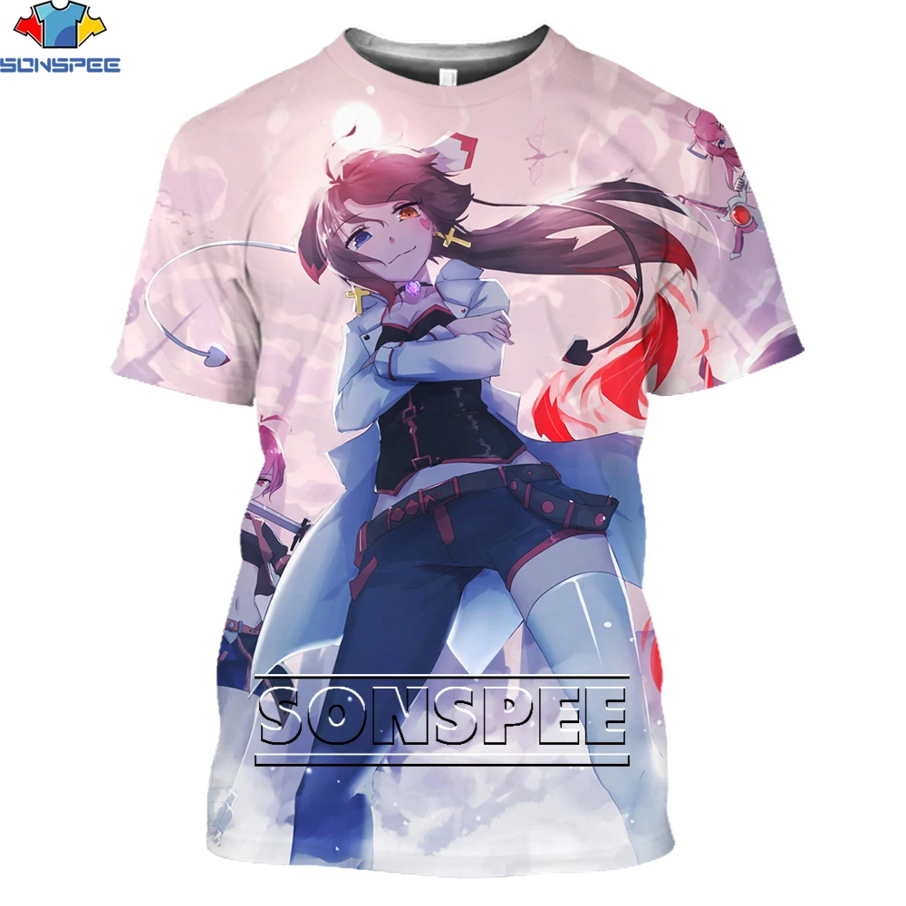 

SONSPEE Anime Original Men's T-shirt Summer Casual Two-dimensional Harajuku Short-sleeved Otaku Loose Oversized Top