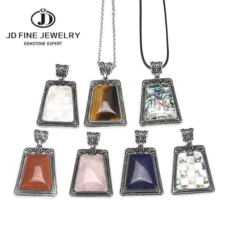 JD большой размер тигр глаз камень натуральный кулон мужчины для ожерелья