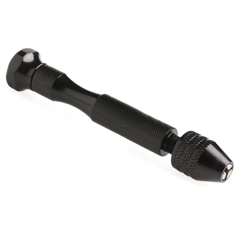 

11pcs Mini Micro Aluminum Hand Drill With Keyless Chuck+Twist Drills Rotary