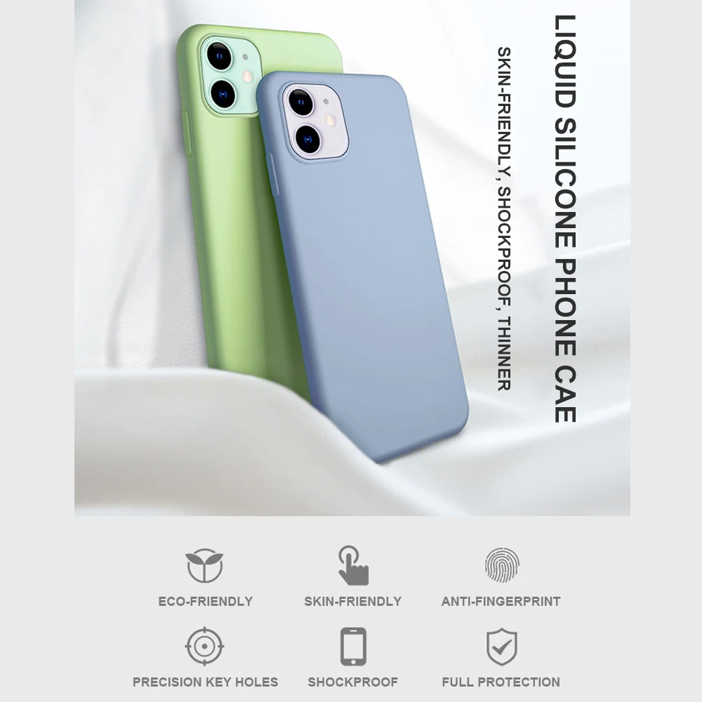 

Liquid Silicone Phone Case for iPhone 6/6S/6 Plus/6S Plus/7/7 Plus/8 2020 SE/8 Plus/11/11 Pro/11 Pro Max/X/XS/XS Max/XR