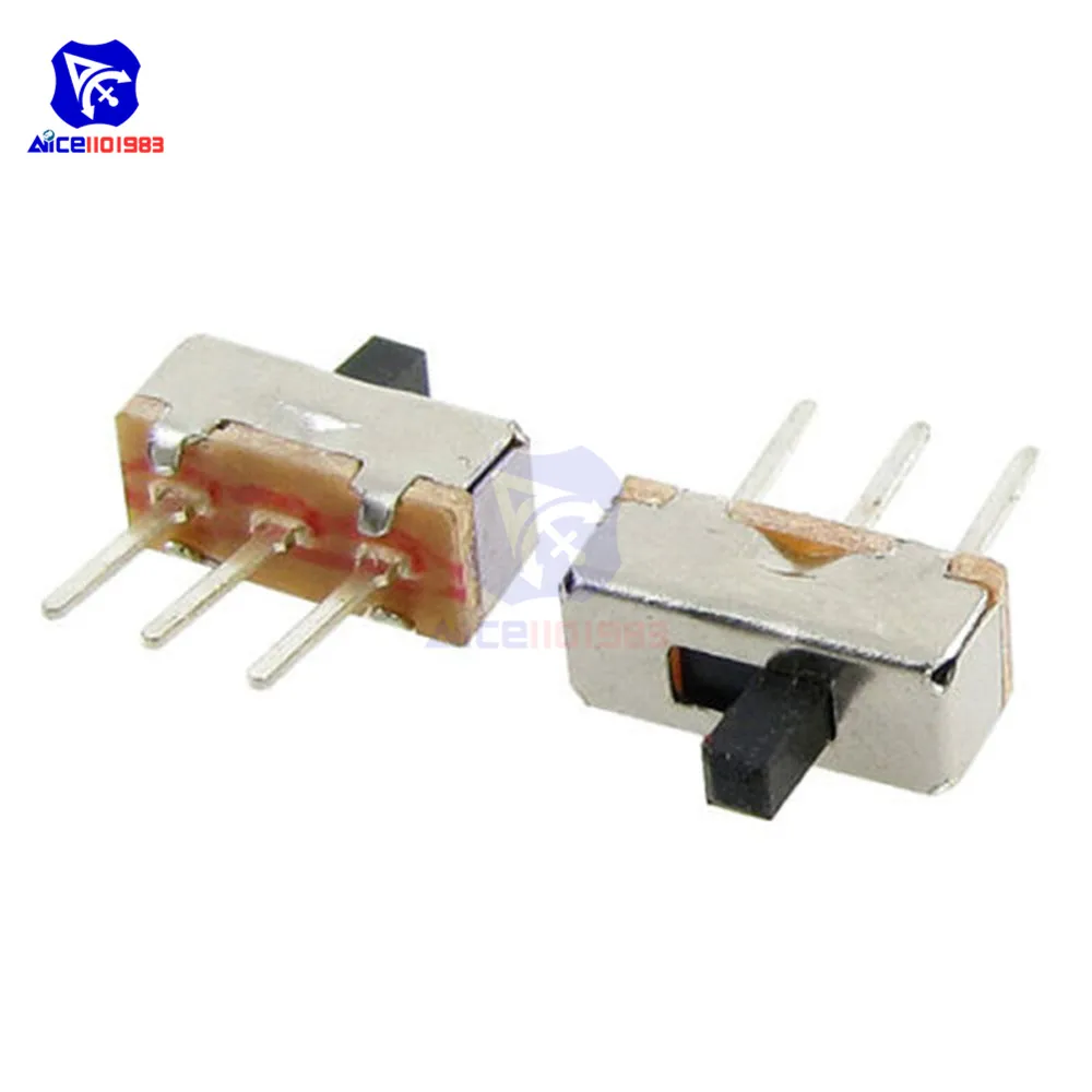 Diymore 20 шт./лот 3-контактный SS12D00G3 2-позиционный SPDT 1P2T панель печатной платы Мини