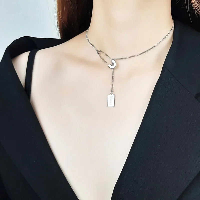 

LeoWu индивидуальное ожерелье с клипсой индивидуальная табличка квадратная Подвеска из нержавеющей стали ювелирные изделия для мужчин и жен...