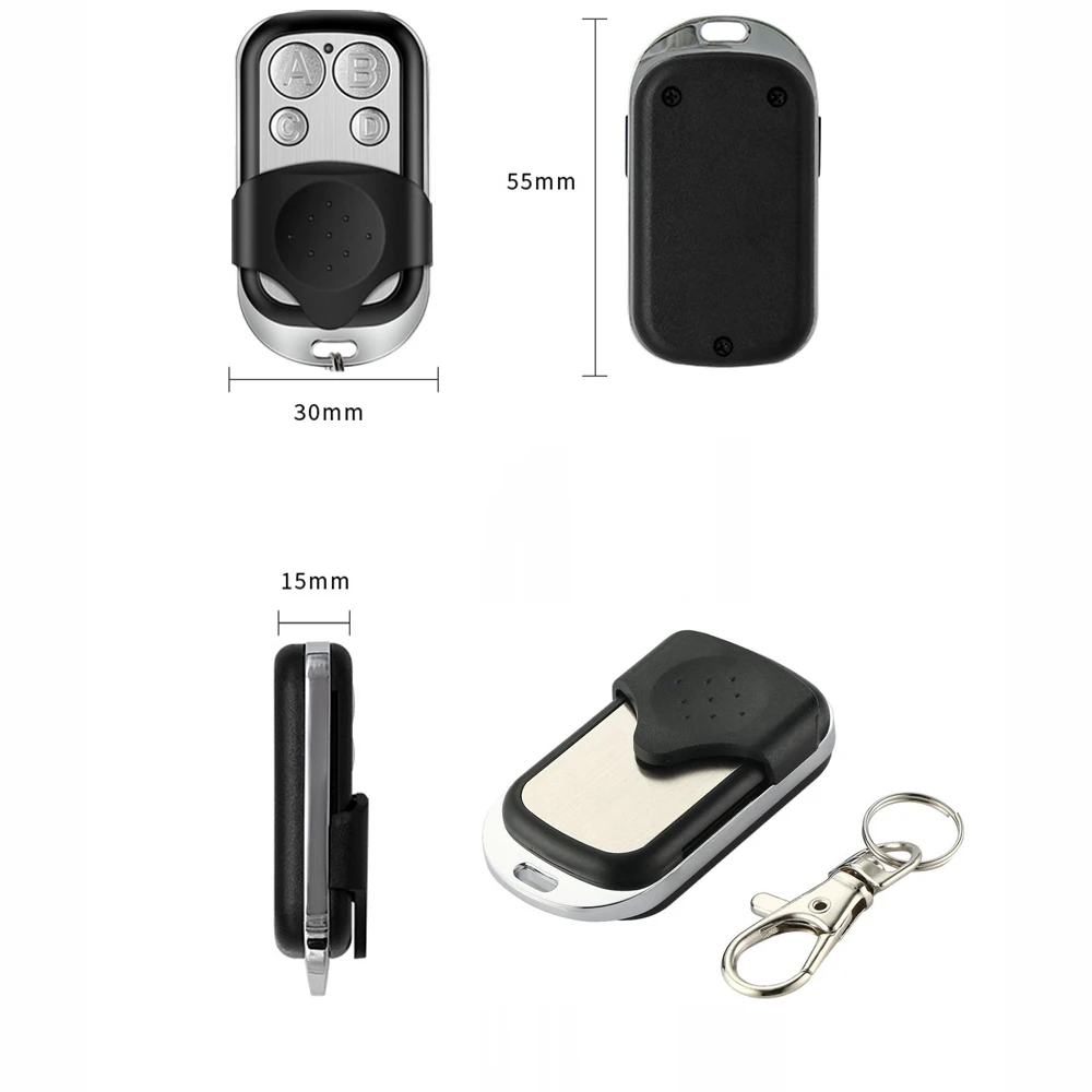 

ERREKA RESON1 RESON2 LUNA2 LUNA3 Remote Control Garage Door Command Fixed Code 433mhz Gate Remote Control