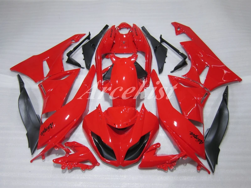 Новый ABS весь обтекатели комплект подходит для kawasaki Ninja ZX6R 636 2009 2010 2011 2012 6R 09, 10, 11, 12, ZX-6R кузов набор красное глянцевое пресс