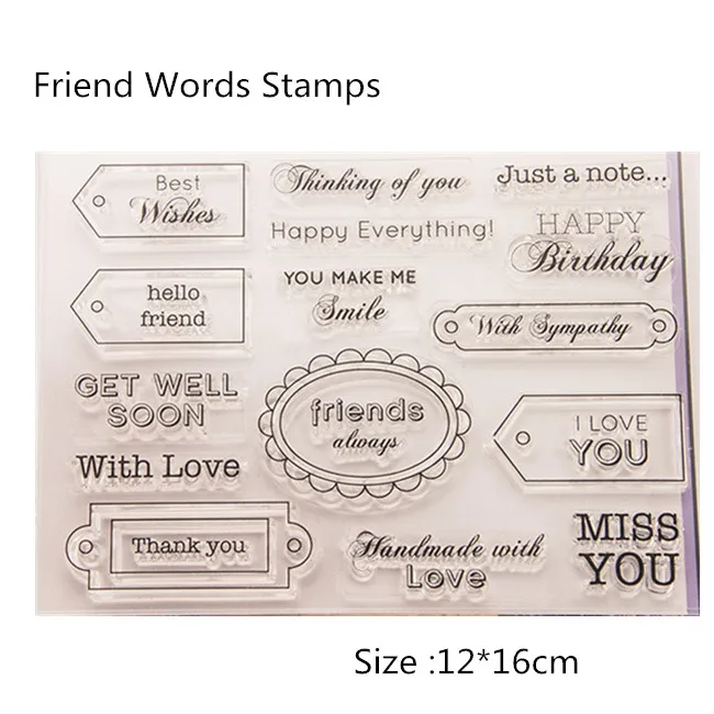 WYSE LIVE ONCE винтажные прозрачные штампы английское слово силиконовый штамп печать