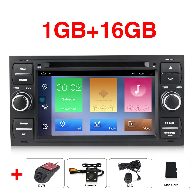 Car dvd camera DVR B 2din Android 9,1 Автомобильный dvd Радио aduio плеер gps Navi для Ford Focus 2 Mondeo S C Max Fiesta Galaxy подключения фокуса - Цвет: Car dvd camera DVR B