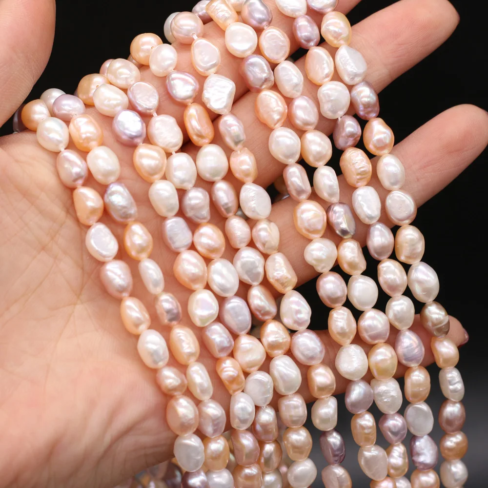 

Natural Freshwater Pearl Beaded Irregular Shape Mix-color Straight Hole Beads for Jewelry Making DIY Necklace Bracelet Accessrie