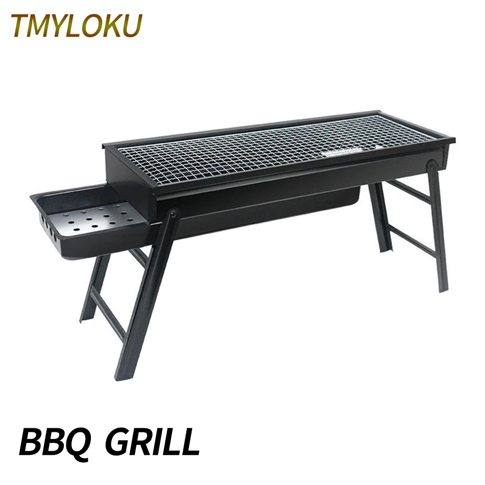 

Portable Foldable BBQ Grills Patio Barbecue Charcoal Grill Stove Stainless Steel Outdoor Camping Picnic