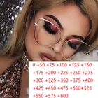 Очки для чтения Женские кошачий глаз, винтажные очки в металлической оправе, оверсайз с защитой от сисветильник, от + 0 до + 6,0, компьютерные аксессуары