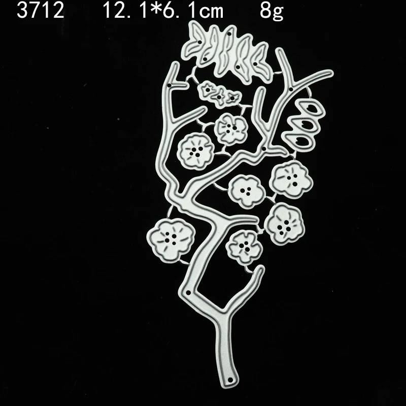 

JC New Tree Branch Flowers Metal Cutting Dies DIY for Scrapbooking Handmade Paper Make Stencil Craft Mold Mould Model Decoration