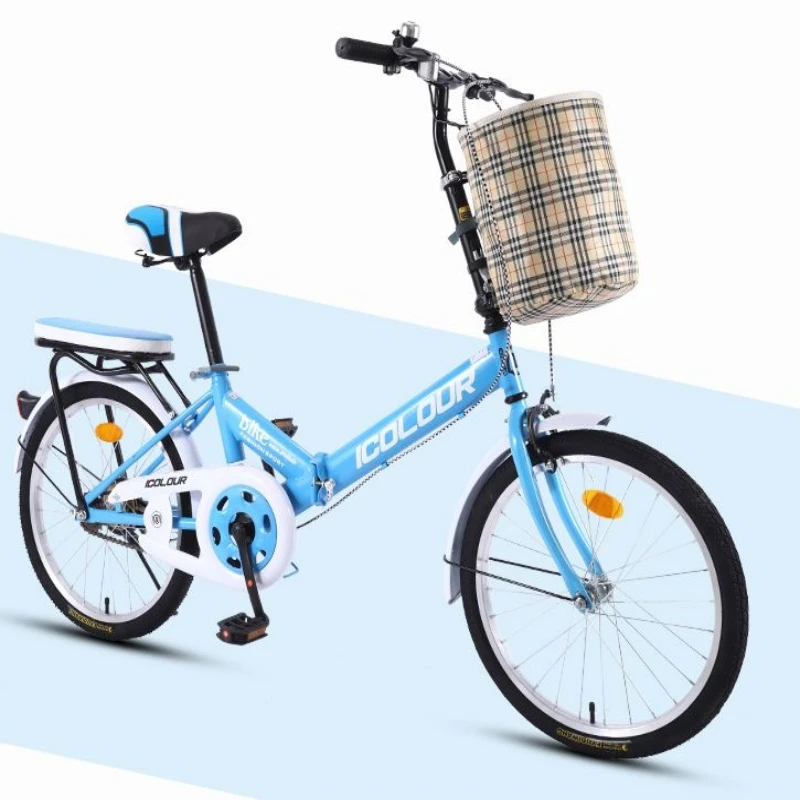 Складной велосипед женский супер портативный маленькая скорость колеса мини 16/20