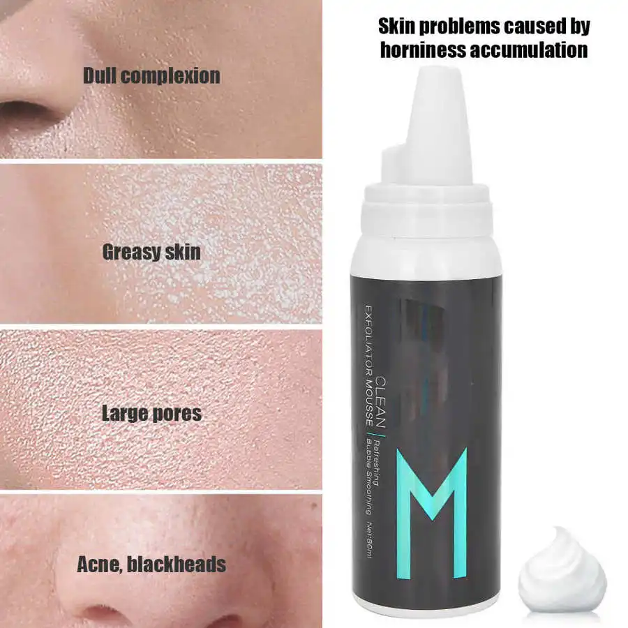 

Men Refreshing Exfoliating Mousse Face Pore Cleansing Moisturizing Oil Control Mousse