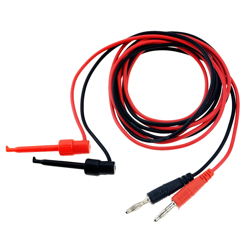 Штекер типа банан для большого круглого испытательного крючка 1 5 м 4 мм свинцовый