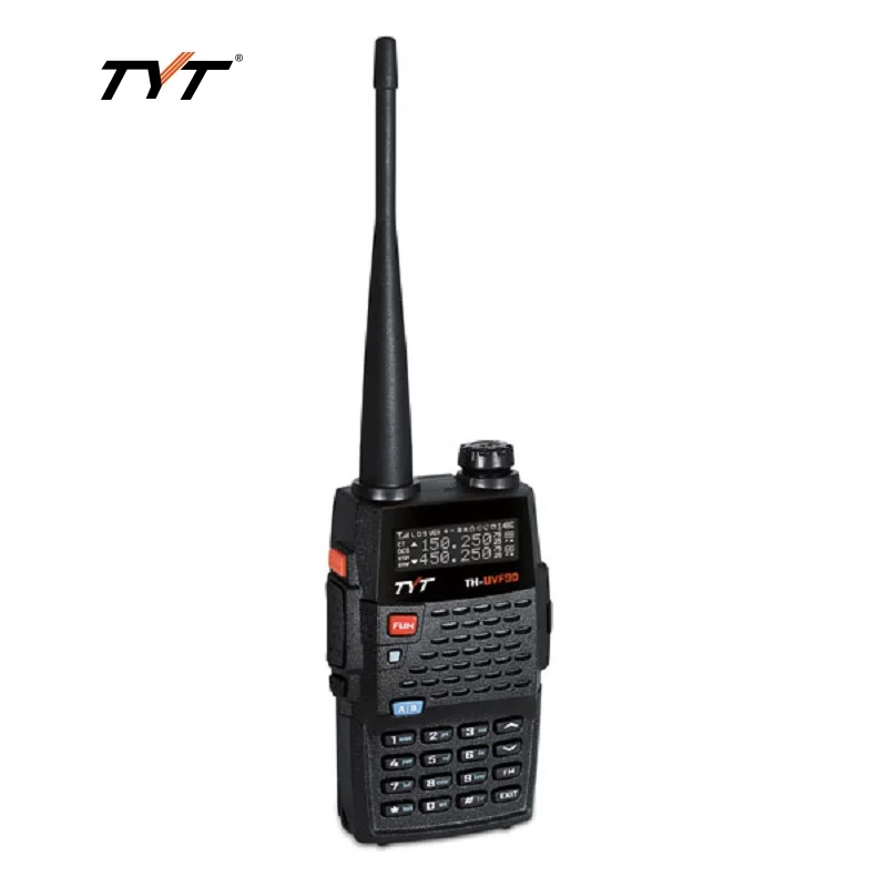 

TYT UV-F9D ham Walkie Talkie Multi-segment 134~174Mhz&350~399Mhz&400~480Mhz Big Screen Display 5W Power Handheld Transcevier
