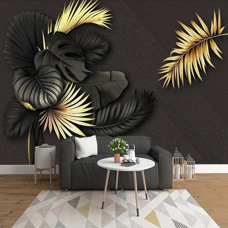 Большие настенные 3D-обои milobi на заказ скандинавские тропические растения
