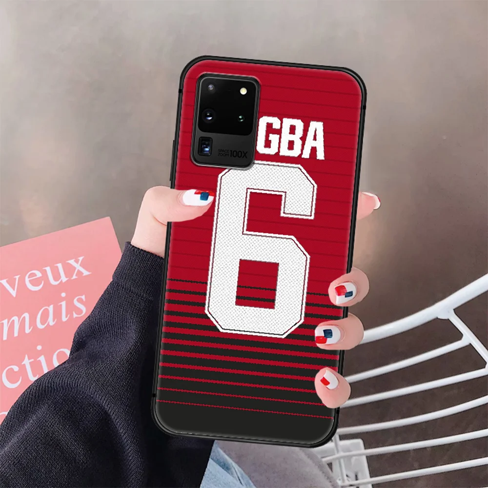 

Paul Pogba football Phone Case Cover Hull For Samsung Galaxy S 6 7 8 9 10 e 20 Edge Uitra Note 8 9 10 Plus black Coque Silicone