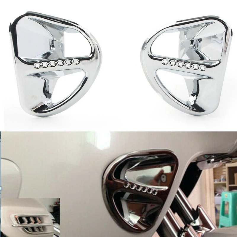 

NewMotorcycle Air Intake Grilles Fairing Air Intake Accents Grilles for Honda Goldwing GL1800 2001-2005