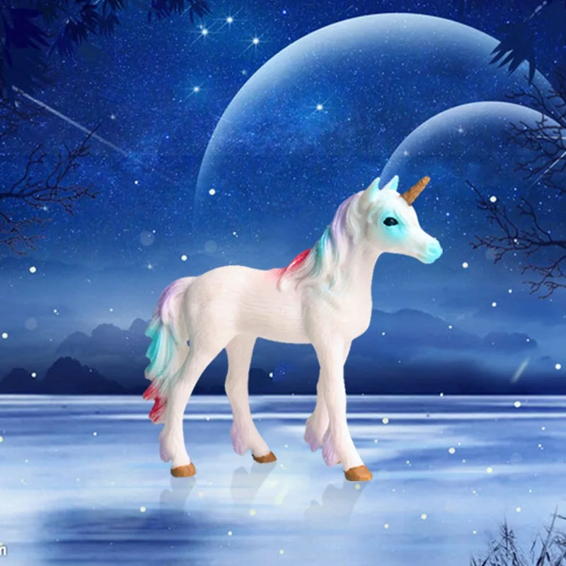 Европейская мифология модель животного СКАЗОЧНАЯ ЛОШАДЬ единорог лиса лось