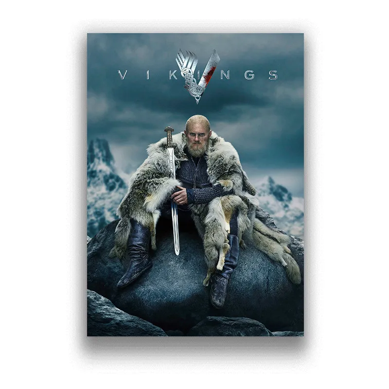 Принты Vikings на белой мелованной бумаге четкое изображение для гостиной спальни